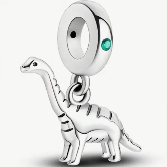 CHARM Jewelry - Long Neck Brontosaurus Dinosaur Charm - Pandora Style